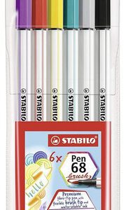 Marcador Stabilo Pen 68 ESTUCHE x 6 CLÁSICOS