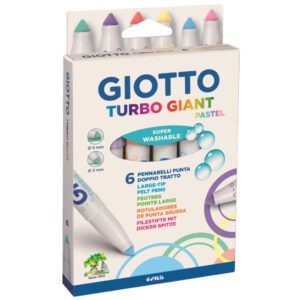 Marcador GIOTTO GIANT PASTEL 6 COLORES