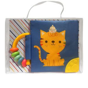 Mi libro suave con sonajero y mordillo: Gato