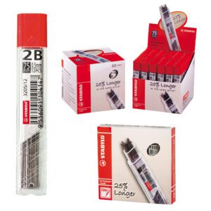 Minas Stabilo 0.5 MM 2B TUBO x 12U.