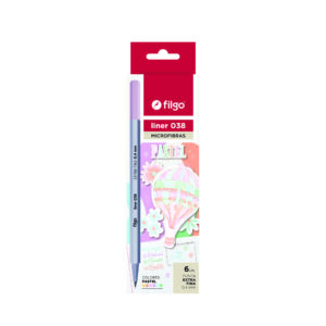 Microfibra FILGO Liner 038 0,4. Estuche x6 Pastel