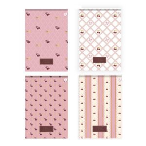 Block Animativa Tapa Dura 17x25 Sweet Cherry x 80 hjs Rayadas